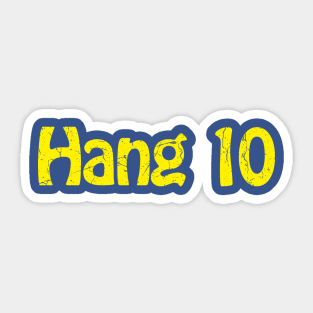 Hang 10 Sticker